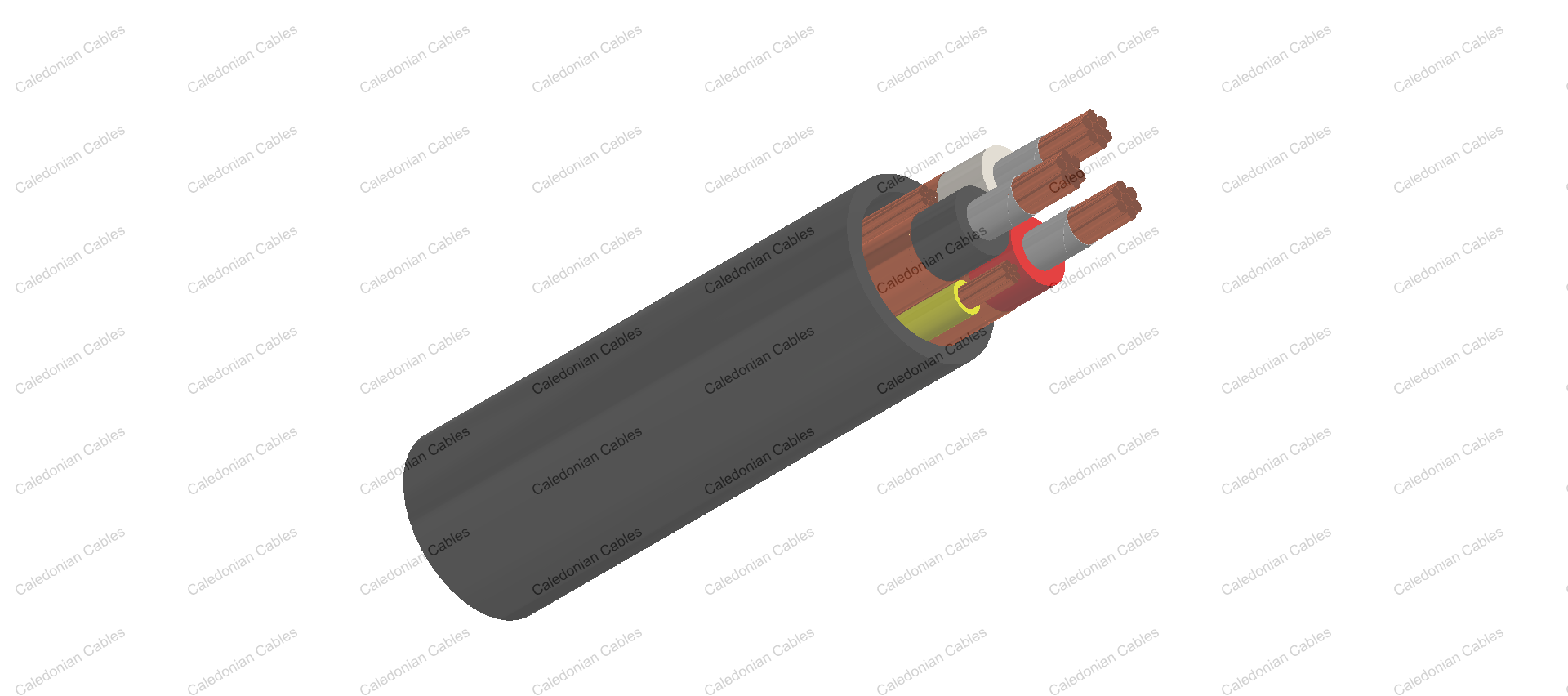 Mine Power Feeder Cable, CPE Jacket, 15kV